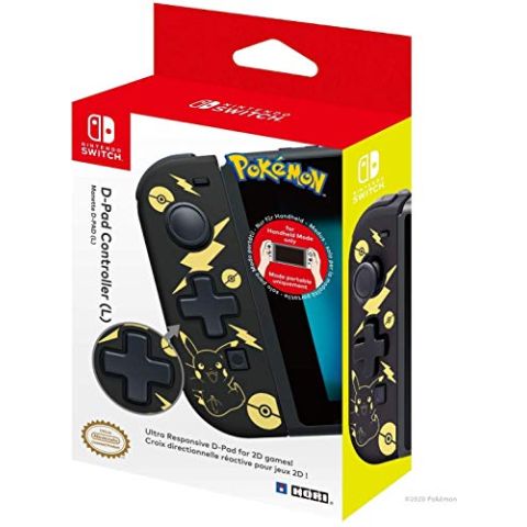 Nintendo Switch D-Pad Controller (L) – Pokémon: Black & Gold Pikachu (New)