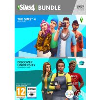 The Sims 4 Plus Discover University Bundle (PC Code in Box) (New)