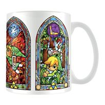 Pyramid International the Legend of Zelda (Stained Glass) Official Boxed Ceramic Coffee/Tea Mug, Paper, Multi-Colour, 11 x 11 x 1.3 cm (New)